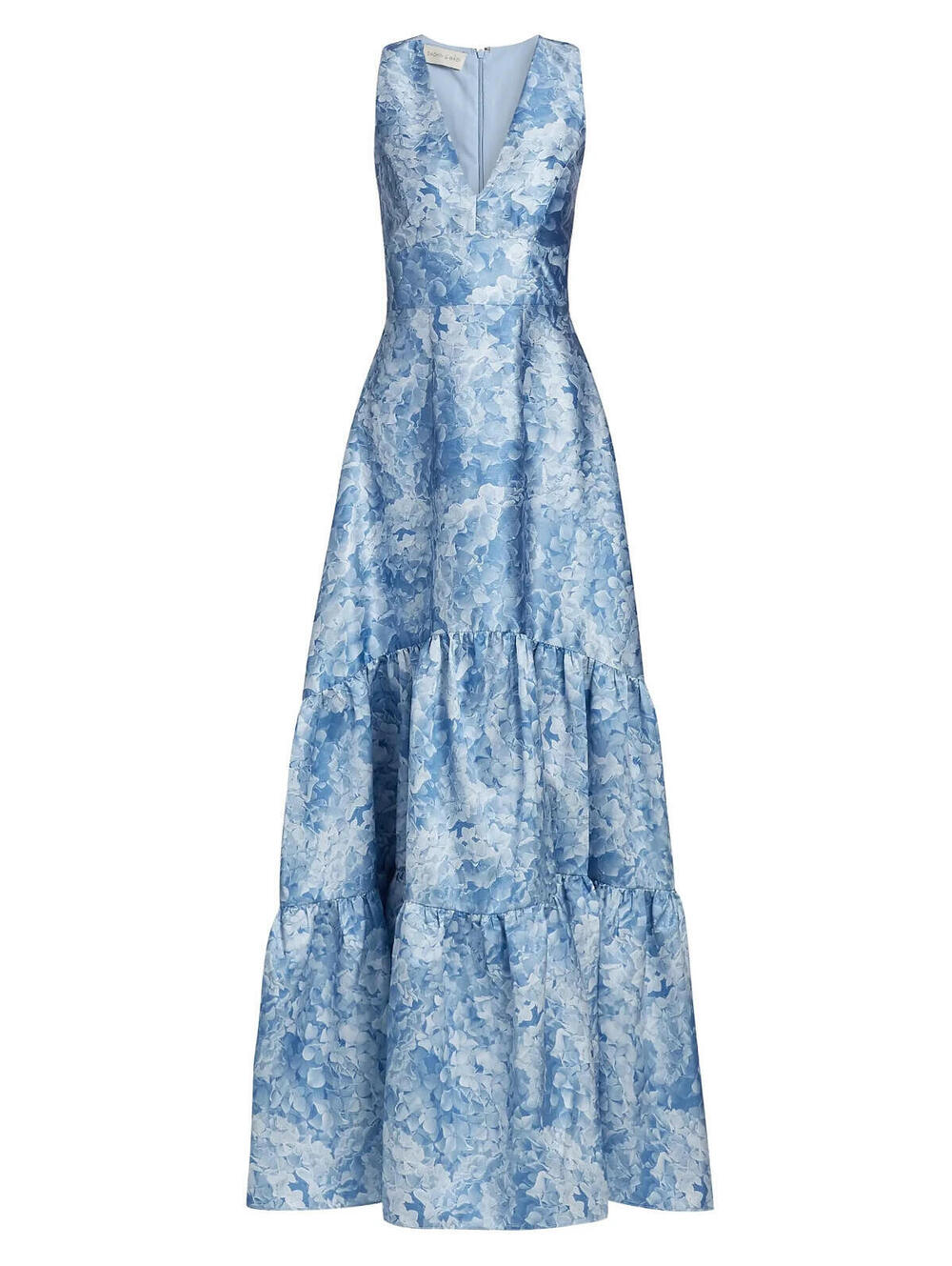 NEW SACHIN & BABI Rori Floral Sleeveless Mikado Gown Blue SZ 10 #LD487